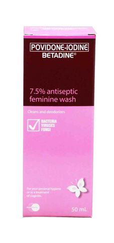 Betadine Feminine Wash - 7.5 Antiseptic 50 ml