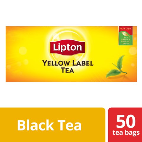 Lipton Yellow Label Tea 50 Tea Bags 1 pack(2 g /tea bag)