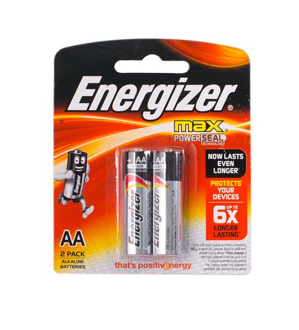 Energizer AA Batteries Alkaline Max + Powerseal E91BP2 2 pcs /pack