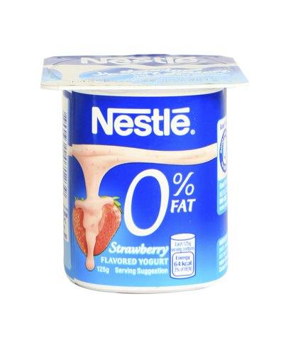 Nestle 0% Fat Yogurt Strawberry 125 g