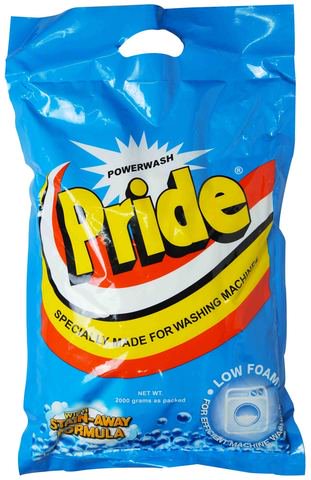 Pride Powder Washing Machine Detergent Regular 2 kg