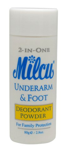 Milcu Deodorant Powder - Foot &amp; Underarm 80 g