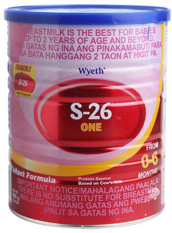 S-26 0-6 Months Infant Formula - ONE 900 g
