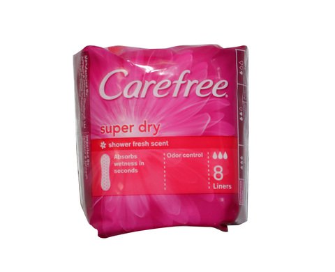 Carefree Super Dry Scented Pantyliners 8 pcs / pack