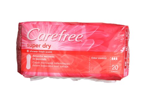 Carefree Panty Liner Super Dry Shower Fresh Scent Sanitary Napkins 20 pcs /pack