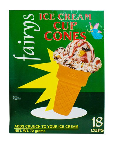 Fairys Ice Cream Cup Cones 18 pcs /pack