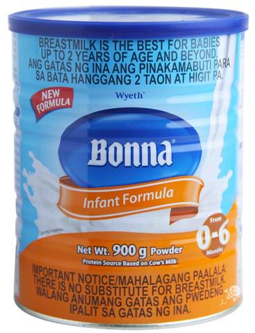 Bonna Infant Formula Milk 0-6 Months 900 g