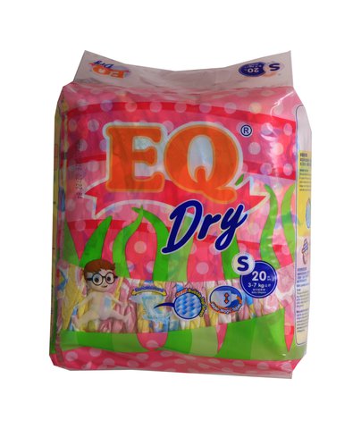 EQ Dry Baby Diapers Travel Pack Small 20 pcs /pack