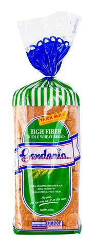 Gardenia High Fiber Wheat Bread Thick 600 g