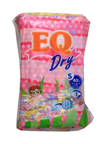 EQ Dry Baby Diapers Economy Pack - Small 40 pcs /pack