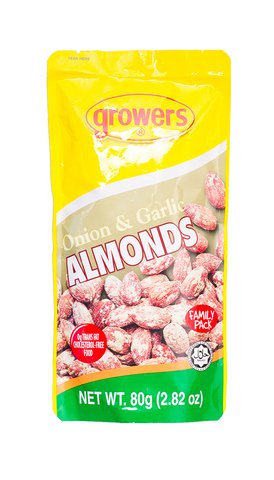 Growers Onion &amp; Garlic Almond 80 g