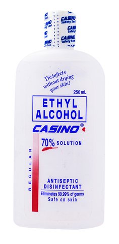 Casino Ethyl Alcohol 70% Solution 250 ml
