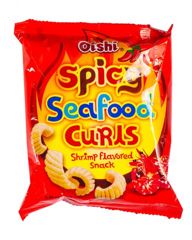 Oishi Spicy Seafood Curls 24 g