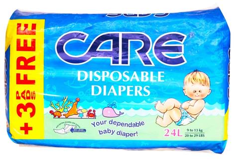 Care Baby Diaper Large 24 pcs /pack