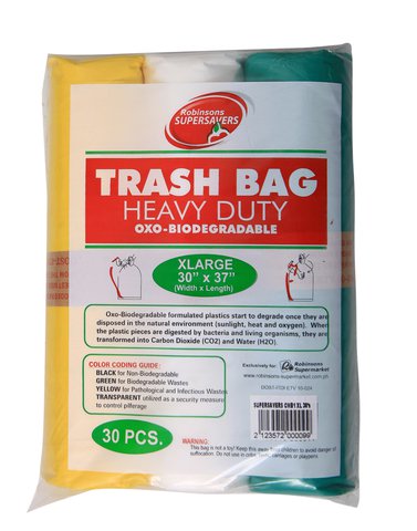 Robinsons Supersavers Trash Bag Heavy Duty XL Combo 30 pcs /pack