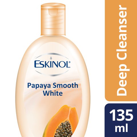 Eskinol Deep Cleanser Papaya Smooth White 135 ml