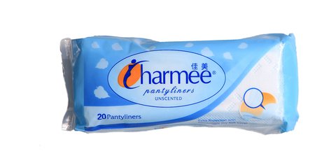 Charmee Panty Liner Regular Unscented Sanitary Napkins 20 liners /pack