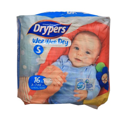 Drypers Wee Wee Diapers Small 16 pcs /pack