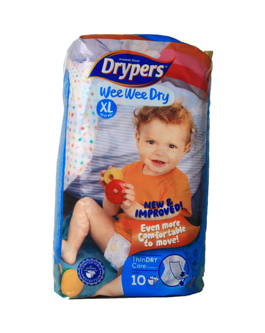 Drypers Wee Wee Diapers Extra Large 10 pcs /pack