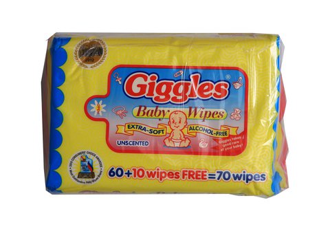 Giggles Baby Wipes 60 pcs