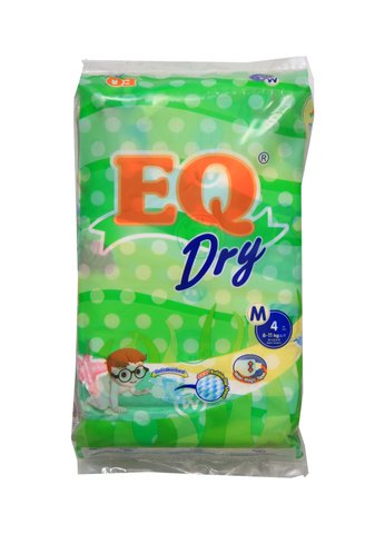 EQ Dry Baby Diapers Mini Pack - Medium 4 pcs /pack