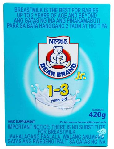 Bear Brand Jr. Milk 1-3 Years Old 420 g