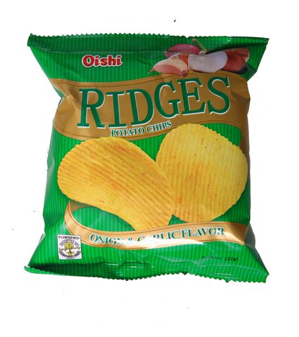 Oishi Ridges Chips Onion &amp; Garlic 22 g