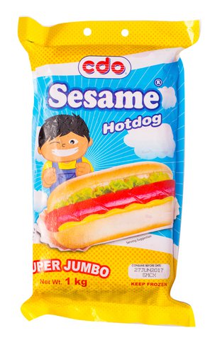 CDO Sesame Hotdog Super Jumbo 1 kg
