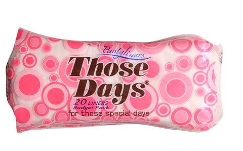 Those Days Panty Liner Sanitary Napkins Budget Pack 20 liners /pack