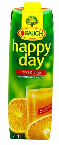 Happy Day Orange Juice With Bits 1 l