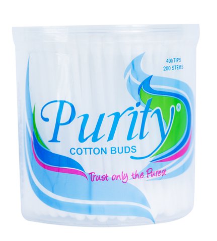 Purity Cotton Buds 400 tips / bottle