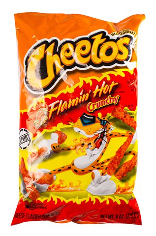 Cheetos Flaming Hot Crunchy 8 oz