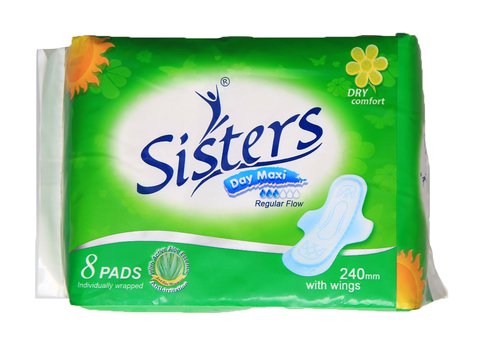 Sisters Net Side Day With Wings Sanitary Napkins 8 pcs / pack