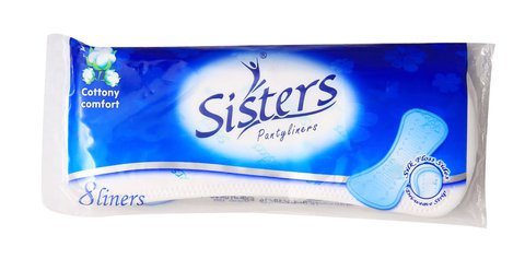 Sisters Panty Liner Silk Floss Sanitary Napkins 8 liners /pack
