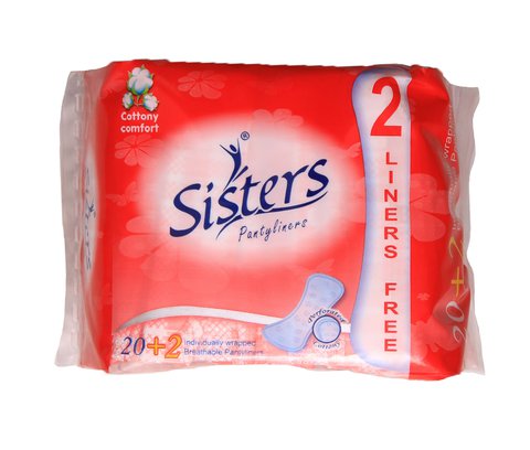 Sisters Panty Liner Resealable Sanitary Napkins 20 liners /pack