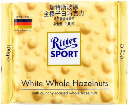 Ritter Sport White Whole Hazelnuts 100 g