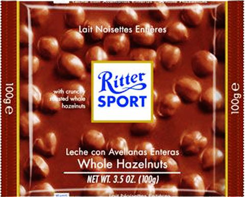 Ritter Sport Whole Hazelnuts 100 g