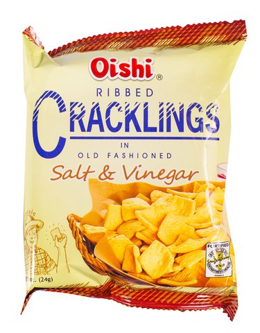 Oishi Cracklings Salt &amp; Vinegar 24 g