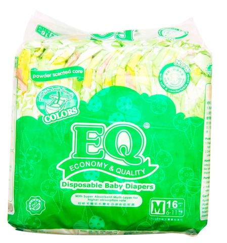 EQ Colors Budget Pack Diaper - Medium 16 pcs /pack