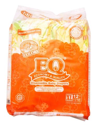 EQ Colors Budget Pack Diaper - Extra Large 12 pcs /pack