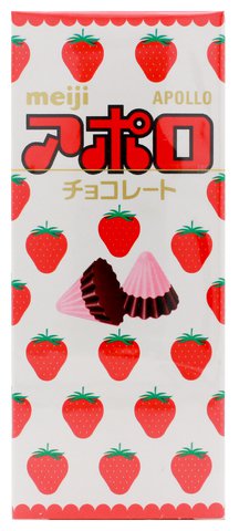 Meiji Apollo Strawberry Chocolate 48 g