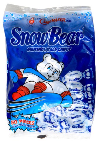 Snow Bear Menthol Ball Candy 1 pack
