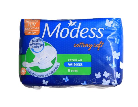 Modess Maxi Regular Cottony Soft With Wings Sanitary Napkins 8 pcs / pack