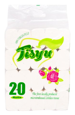 Tisyu Coreless Compact Bathroom Tissue 2 Ply 20 rolls /pack