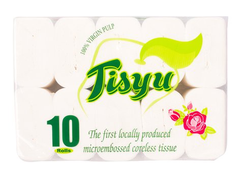 Tisyu Coreless Compact Bathroom Tissue 2 Ply 10 rolls /pack