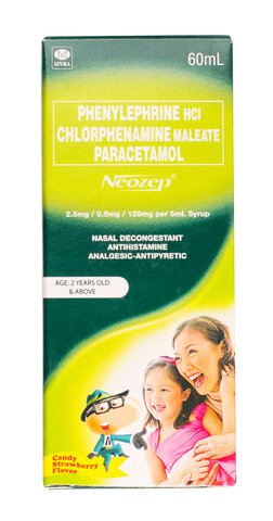 Neozep Syrup Age 2 Years Old &amp; Above 60 ml