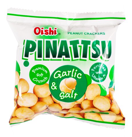 Oishi Pinattsu Garlic &amp; Salt Peanut Crackers 32 g