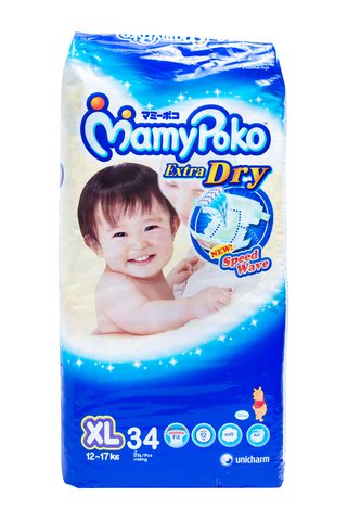 MamyPoko Baby Diapers Jumbo Extra Large 34 pcs /pack