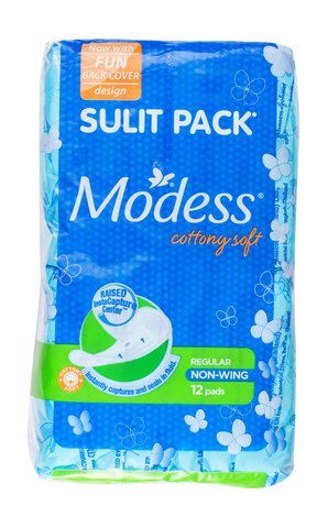 Modess Pantyliners Cottony Soft Non Wing - Regular 12 pcs /pack