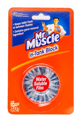 Mr Muscle Toilet Bowl Cleaner In Tank Block - Water Soluble Film 40 g